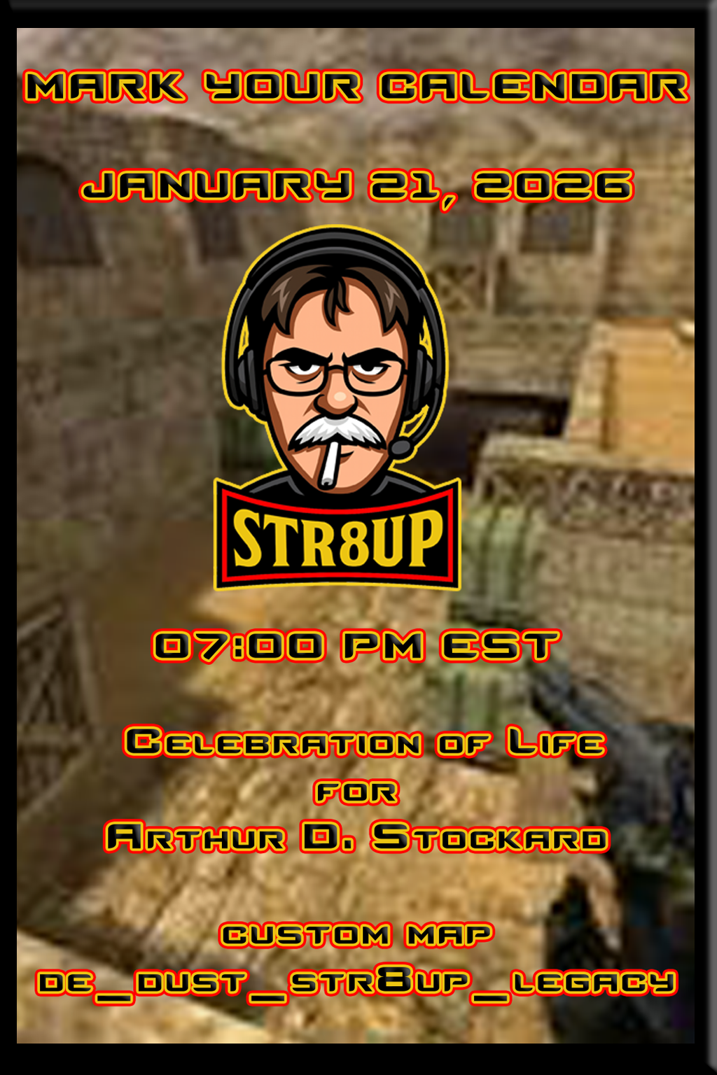 [STR8^MEAN] Legacy Night Poster